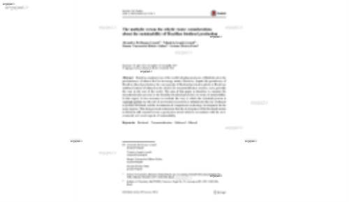 The methylic versus the ethylic route: considerations about the sustainability of Brazilian biodiesel production
